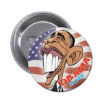 Barack Obama Cartoon Caricature Button