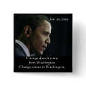 Barack Obama Change Button