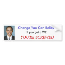 barack_obama, Change You Can Believe bumper stickers