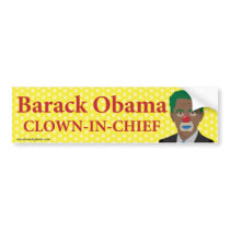 Barack Obama Clown bumper stickers by AmericanElephant Barack Obama Clown bumper stickers