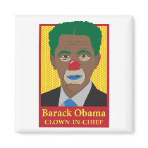 Barack Obama Clown magnets by AmericanElephant Barack Obama Clown magnets