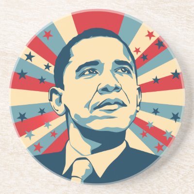 Barack Obama coasters