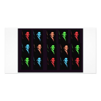 Barack Obama Collage Photo Card by greenapple63