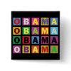 Barack Obama Colorful Rainbow button