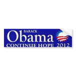 Barack Obama Continue Hope 2012 bumper stickers