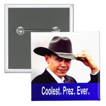 Barack Obama - Coolest. President. Ever. buttons