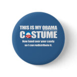 Barack Obama Costume Button