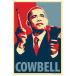 Barack Obama - Cowbell: OHP Ladies Top T Shirt