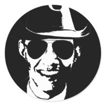 Barack Obama cowboy gear stickers