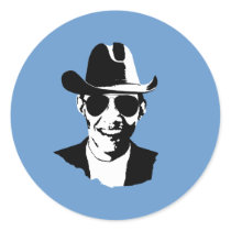 Barack Obama cowboy gear stickers