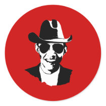 Barack Obama cowboy gear stickers