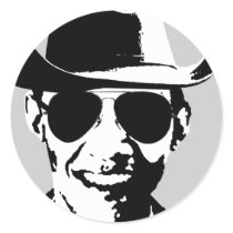 Barack Obama cowboy gear stickers