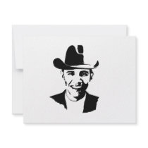 Barack Obama cowboy hat invitations by obamashirts Barack Obama cowboy hat invitations