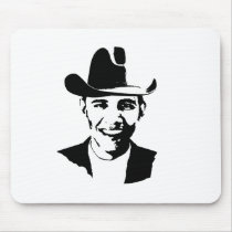 Barack Obama cowboy hat mousepads by obamashirts Barack Obama cowboy hat mousepads
