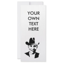 Barack Obama cowboy hat rack cards by obamashirts Barack Obama cowboy hat rack cards