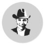Barack Obama cowboy hat Round Stickers