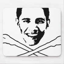 Barack Obama Crossbones mousepads by ElectionGear Barack Obama Crossbones mousepads