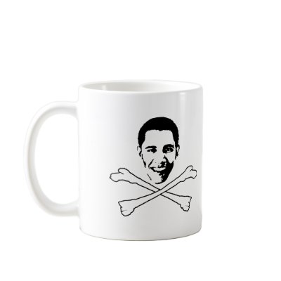 Barack Obama Crossbones Coffee Mug by ElectionGear