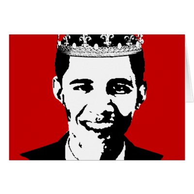 Barack Obama Crown and Cross Greeting Card by ElectionGear