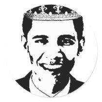 Barack Obama Crown and Cross stickers by ElectionGear Barack Obama Crown and Cross stickers