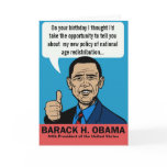 Barack Obama Customizable Card