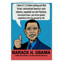 Barack Obama Customizable Card cards