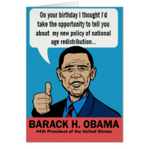 Barack Obama Customizable Card cards