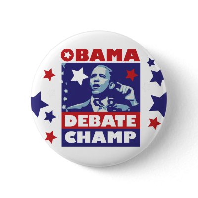 Barack Obama Debate Champion Pins by spacedust