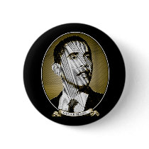 Barack Obama Dollar Portrait buttons