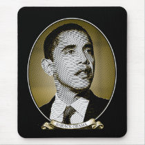 Barack Obama Dollar Portrait mousepads