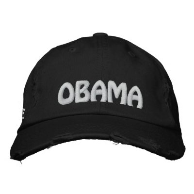 Barack Obama Embroidered Hat by gr33nleaf
