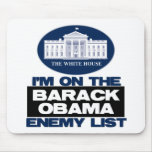 Barack Obama Enemy List mousepads