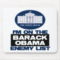 Barack Obama Enemy List Mouse Pads
