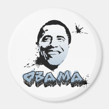 Barack Obama Face Fridge Magnet