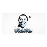 Barack Obama Face Photo Greeting Card