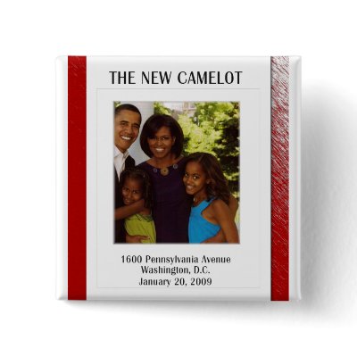 BARACK OBAMA FAMILY INAUGURATION BUTTON by OWL1998