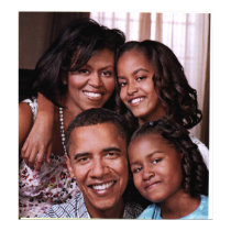 Barack Obama & Family_ Poster_by Elenne posters by ELENNE Barack Obama & Family_ Poster_by Elenne posters