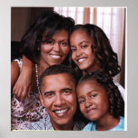 Barack Obama & Family_ Poster_by Elenne