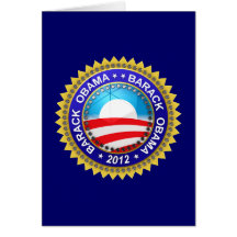 Barack Obama for president 2012 Cards