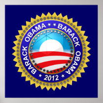 Barack Obama for president 2012 Print