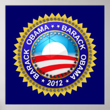 Barack Obama for president 2012 Print