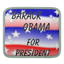 Barack Obama For President Fading Red White And Bl Sleeves For iPads