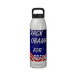 Barack Obama For President Night Sky Reusable Water Bottle