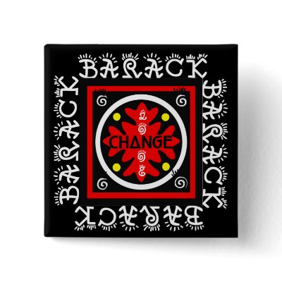 BARACK OBAMA FOR PRESIDENT PIN by lunadaisy