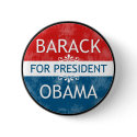 Barack Obama for president pin buttons
