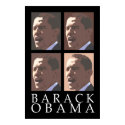 Barack Obama Four Portrait Poster posters by irregulargoods Barack Obama Four Portrait Poster posters