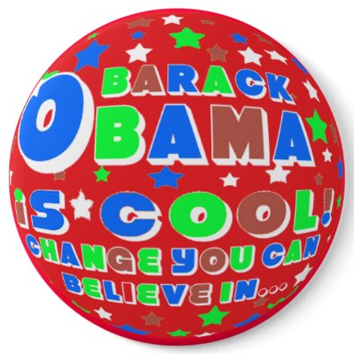 BARACK OBAMA FUN KIDS PIN by lunadaisy