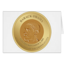 Barack Obama Gold coin cards