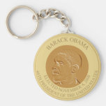 Barack Obama Gold coin Keychains
