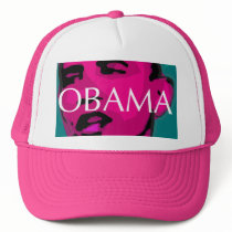 Barack Obama, great pink cap hats